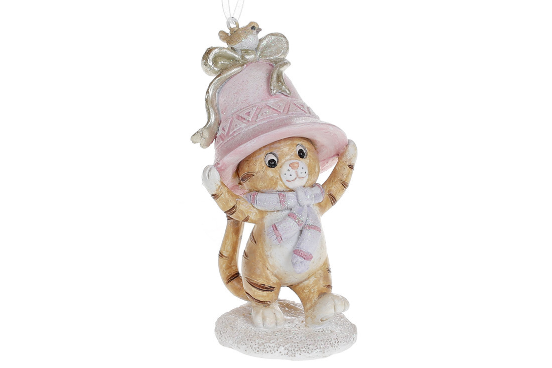 Підвіска полістоун "Тигреня з дзвіночком" 11,5см №707-013/Bonadi/(6)(96) — купити | Канцелярський Сад