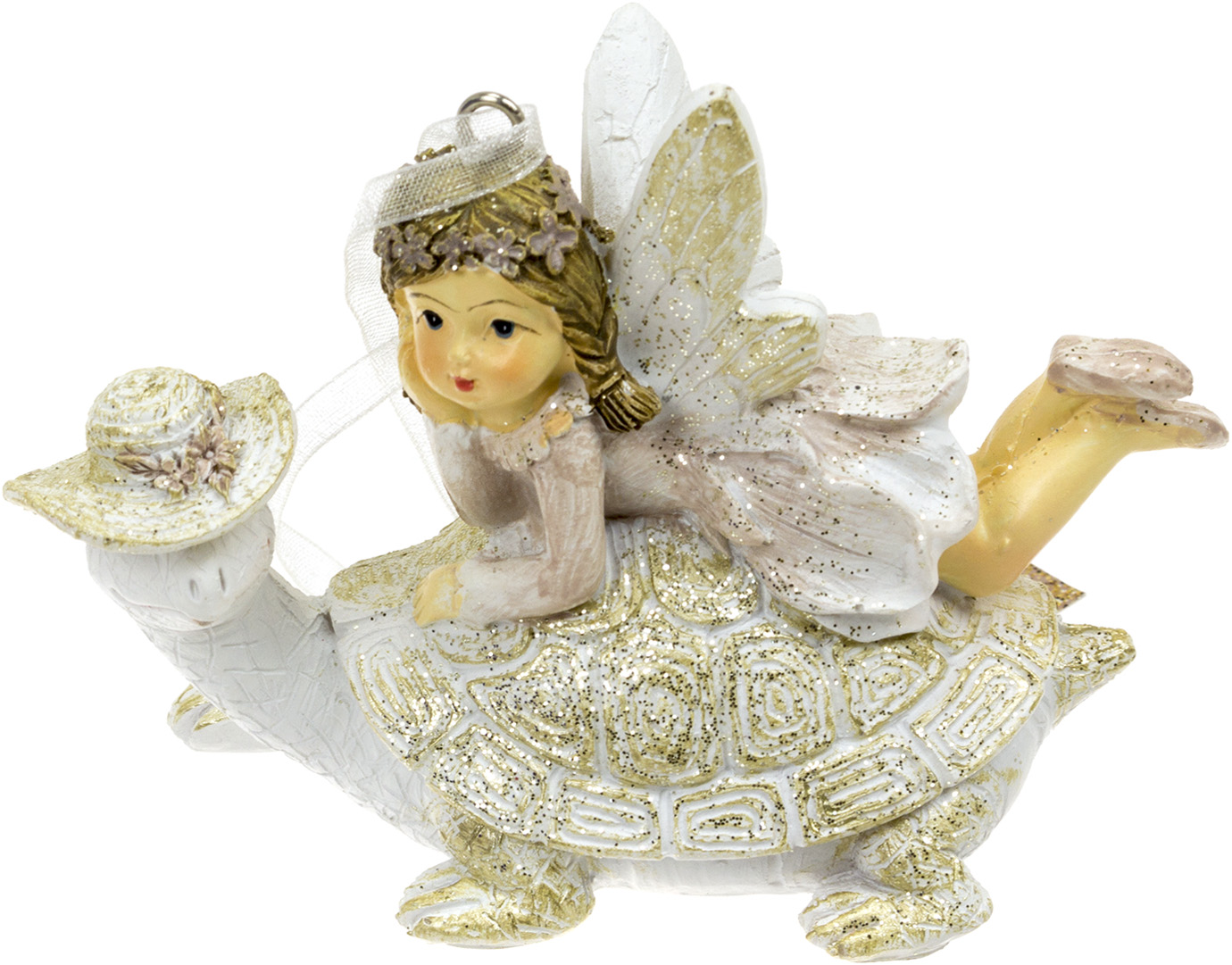 Підвіска декор. полістоун"Ельф на черепасі"9,5см,рожевий з шампанью№707-908/Bonadi/(4)(96) — фото товару | Канцелярський Сад