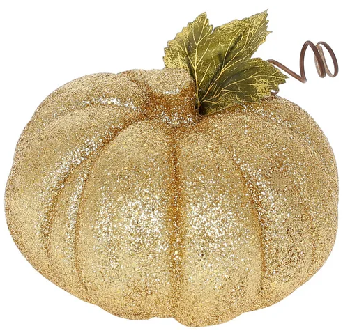 Фігурка "Гарбуз" 17,5см,золотий глітер №113-799/Bonadi/(1)(12)(48) — фото товару | Канцелярський Сад