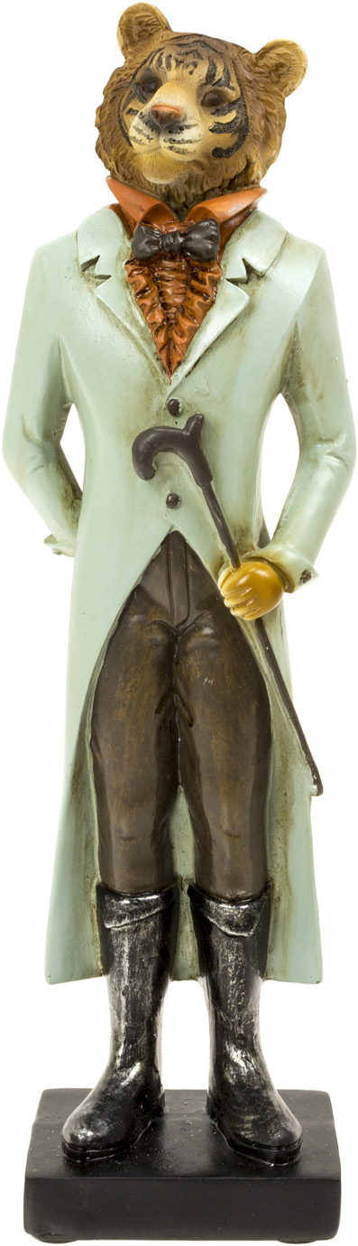 Статуетка полістоун. "Тигр з тростиною" 31,5см, сіро-блакитна №218-213/Bonadi/(1)(16) — фото товару | Канцелярський Сад