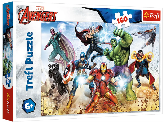 Пазли Trefl 160ел. Готові рятувати світ.Марвел Месники №15368(12) — фото товару | Канцелярський Сад