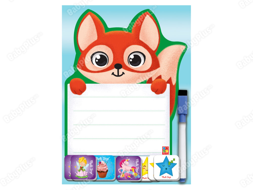 Планшет для магнітів "Лисиця" з маркером №VT3601-21 — фото товару | Канцелярський Сад