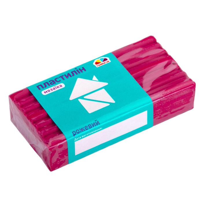 Пластилін "Гамма UA" Мозаїка 50гр рожевий №302321(9)(36) — фото товару | Канцелярський Сад