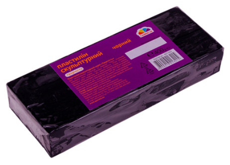 Пластилін "Гамма UA" Творчість 400гр скульпт. чорний №401302(6) — фото товару | Канцелярський Сад