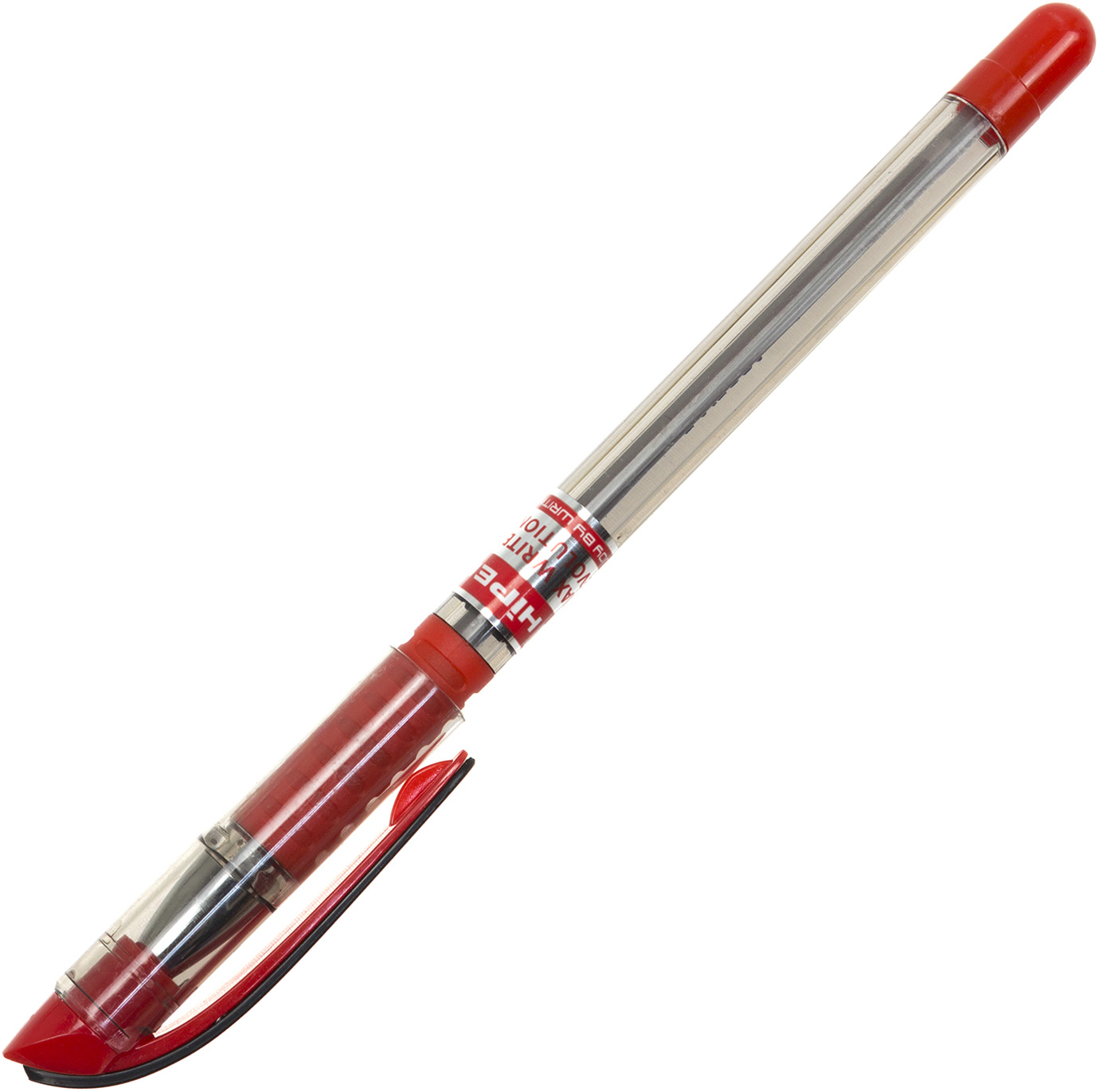 Ручка кульк. масл. "Hiper" №HO-335-ES Max Writer EV 2500м 0,7мм червона(10)(250)(2000) /1/ — фото товару | Канцелярський Сад