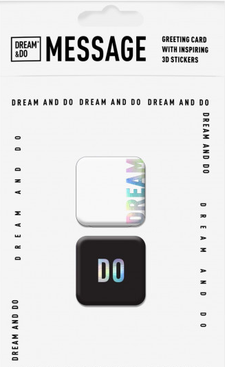 Листівка "Message-dream" з 3D-наклейками/Dream&Do/ — фото товару | Канцелярський Сад
