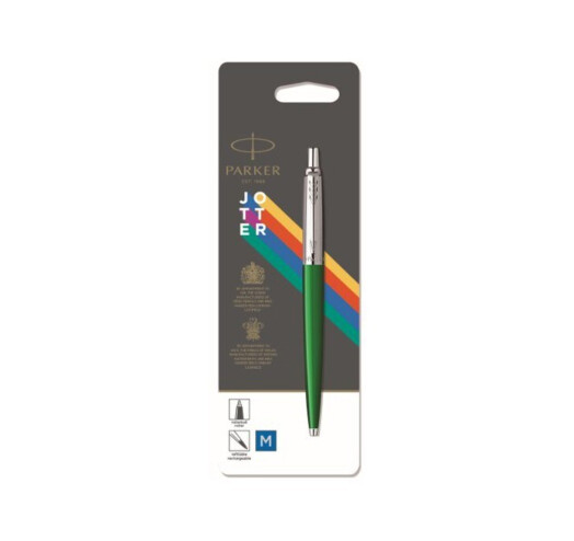 Ручка кульк. "Parker Jotter Plastic Green" блістер №15236 — фото товару | Канцелярський Сад