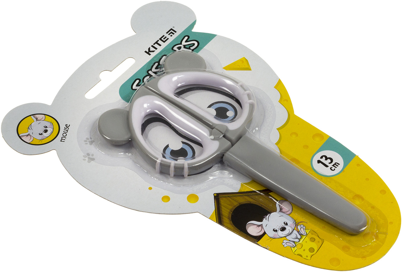 Ножиці дит. "Kite" №K21-017-01 Mouse 13см(12)(240) — фото товару | Канцелярський Сад