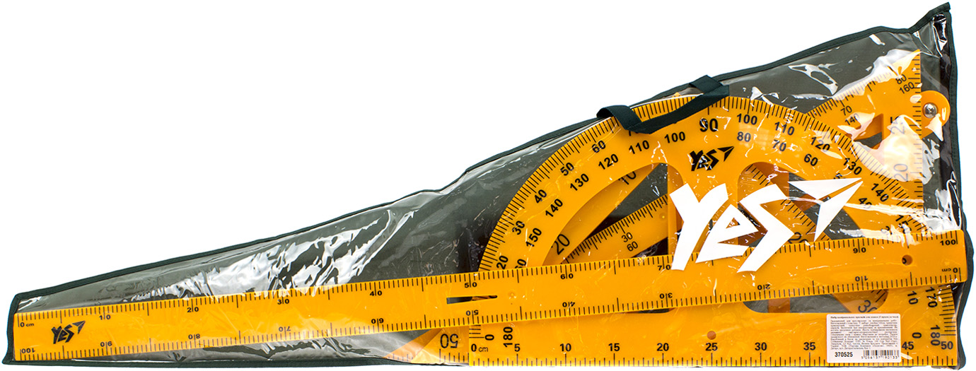 Набір вимірювальних приладів для дошки "Yes" №370525 (5предм.) в чохлі(12) — фото товару | Канцелярський Сад