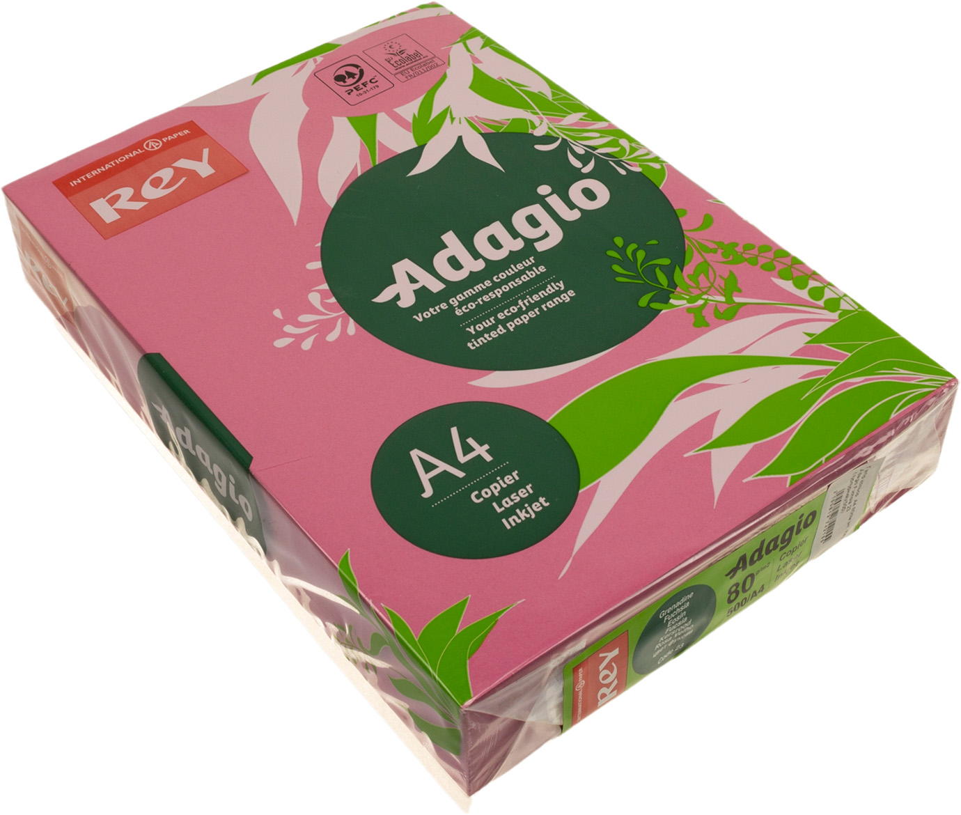 Папір кольор. А4 80г/м інт. Rey Adagio Fuchsia 23 (пурпурний)(500)(2500) — фото товару | Канцелярський Сад