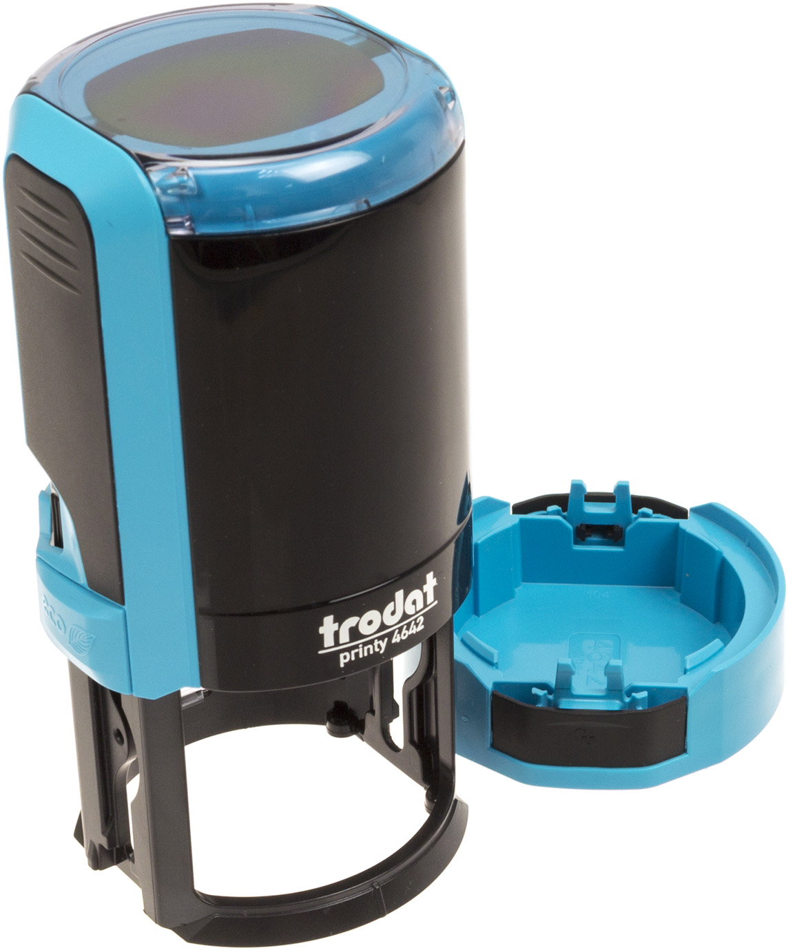 Оснастка для круг. печ. пласт. d-42мм Trodat №4642 NEW (ковпачок)(бірюза) — фото товару | Канцелярський Сад