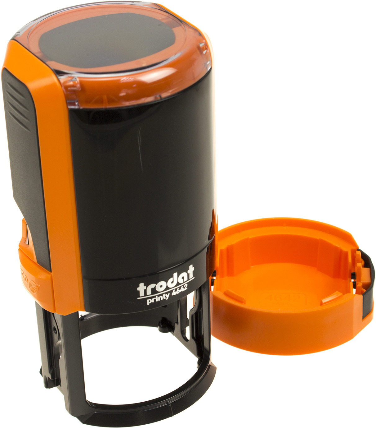 Оснастка для круг. печ. пласт. d-42мм Trodat №4642 NEW (ковпачок)(помаранч.) — фото товару | Канцелярський Сад