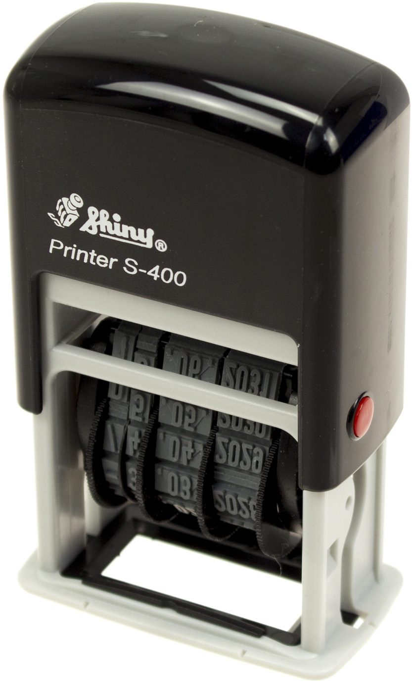 Міні-датер 4мм пласт. Shiny №S-400 цифровий — фото товару | Канцелярський Сад