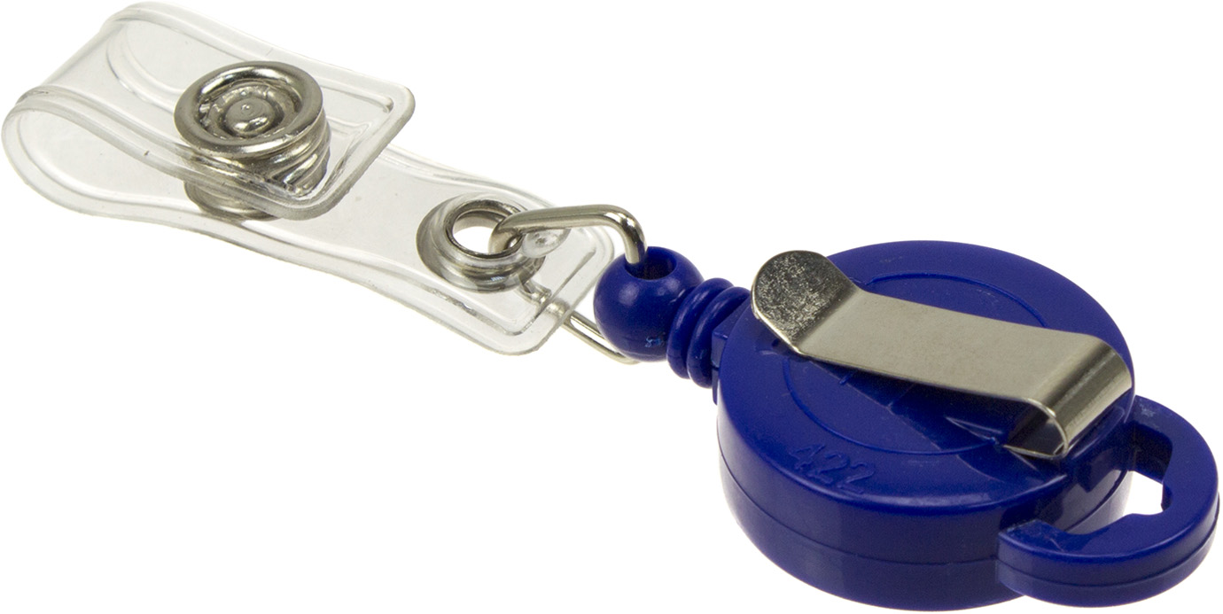 Кліп-рулетка для бейджа "Axent" №4519-02 синій(1)(50) — фото товару | Канцелярський Сад