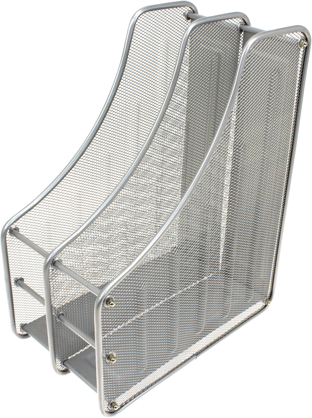 Лоток вертик. "J.Otten" №2537-S "Сітка" на 2від. метал. срібло(12) — купити | Канцелярський Сад