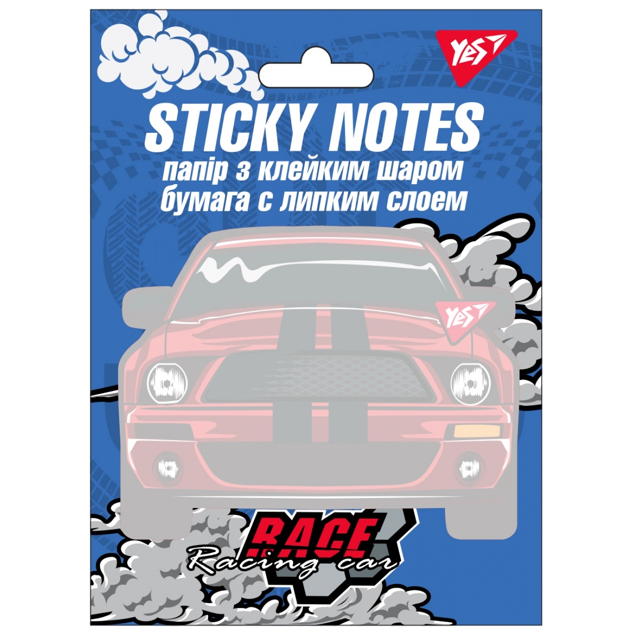 Блок/зам. липк. краєм фігурний 90х105мм 40арк. "Yes" Speed №170240(24) — фото товару | Канцелярський Сад