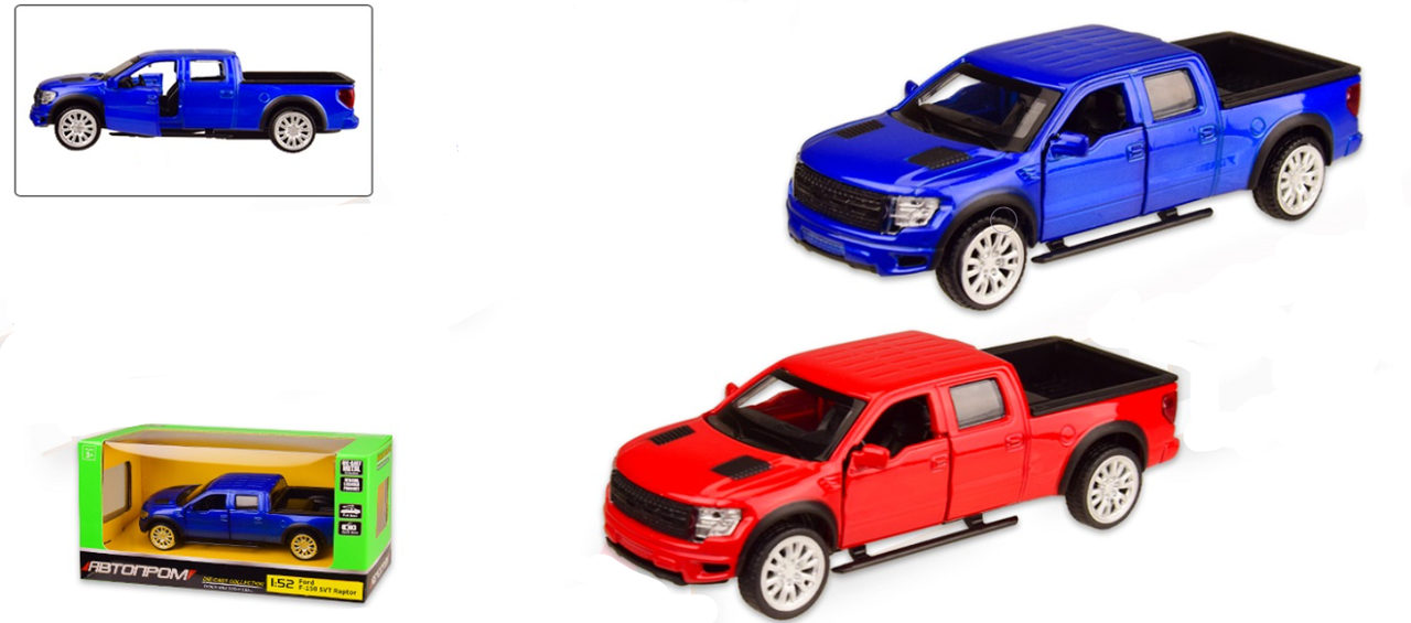 Машина метал. "Автопром" Ford F-150,відчин. двері,в кор-ці 14,5х6,5х7см №4318(48)(96) — фото товару | Канцелярський Сад
