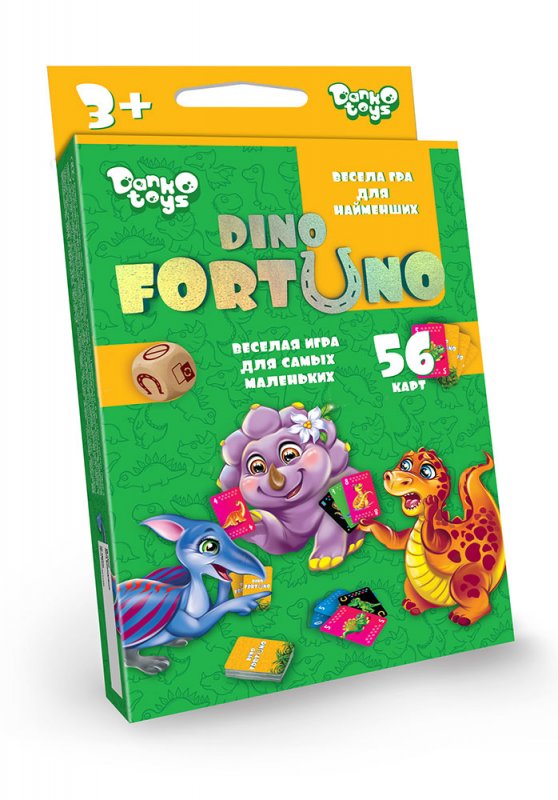 Гра "Dino Fortuno" розвиваюча №UF-05-01/DankoToys/(16)(32) — фото товару | Канцелярський Сад