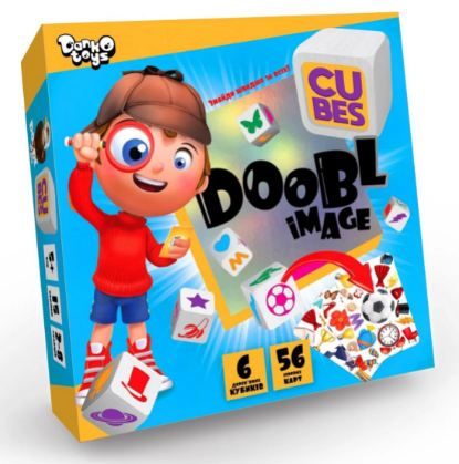 Гра "Doobl Image Cubes" укр.№DBI-04-01U/DankoToys/(10) — фото товару | Канцелярський Сад