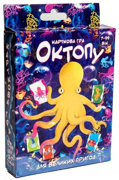 Гра наст. "Октопу" в кор-ці,9,1х11,5х2,3см №30330/Strateg/ — фото товару | Канцелярський Сад