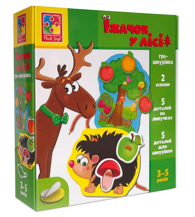 Гра з липучками "Їжачок у лісі" укр. №VT1804-45 — фото товару | Канцелярський Сад