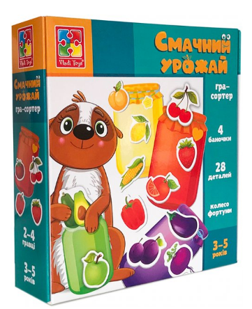 Гра-сортер "Смачний урожай" укр. №VT1804-41(28) — фото товару | Канцелярський Сад
