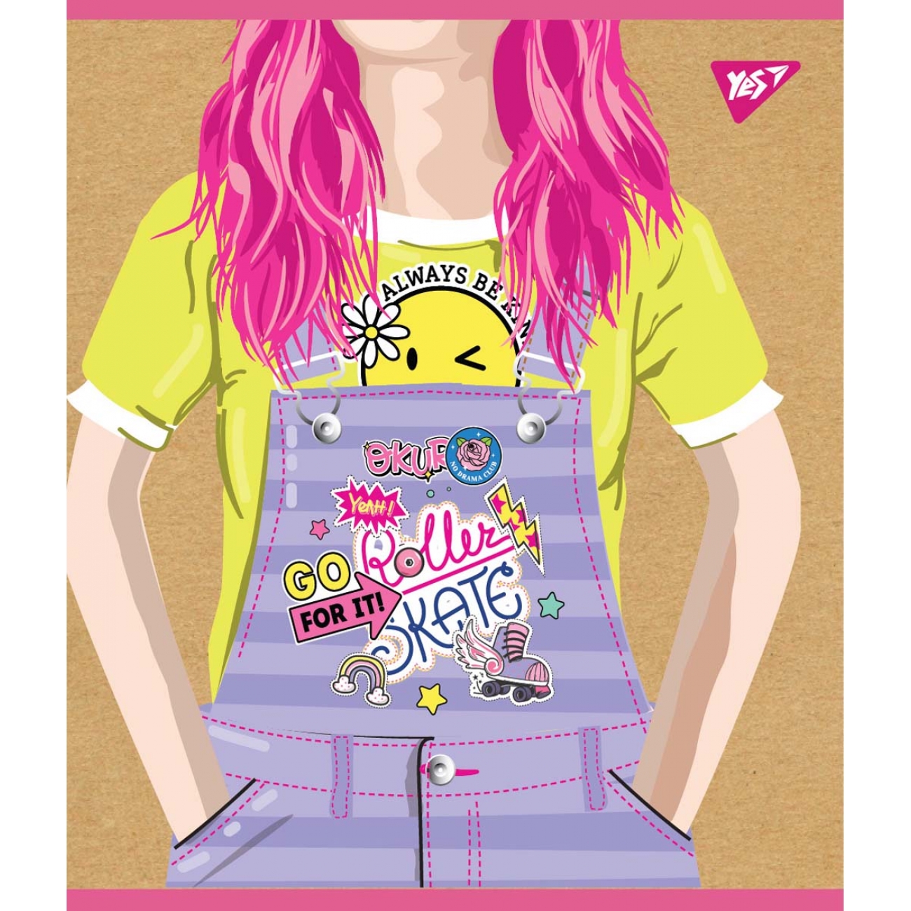 Зошит А5 YES 18арк. лін. крафт,беліла Girls №765089(10)(200) — фото товару | Канцелярський Сад