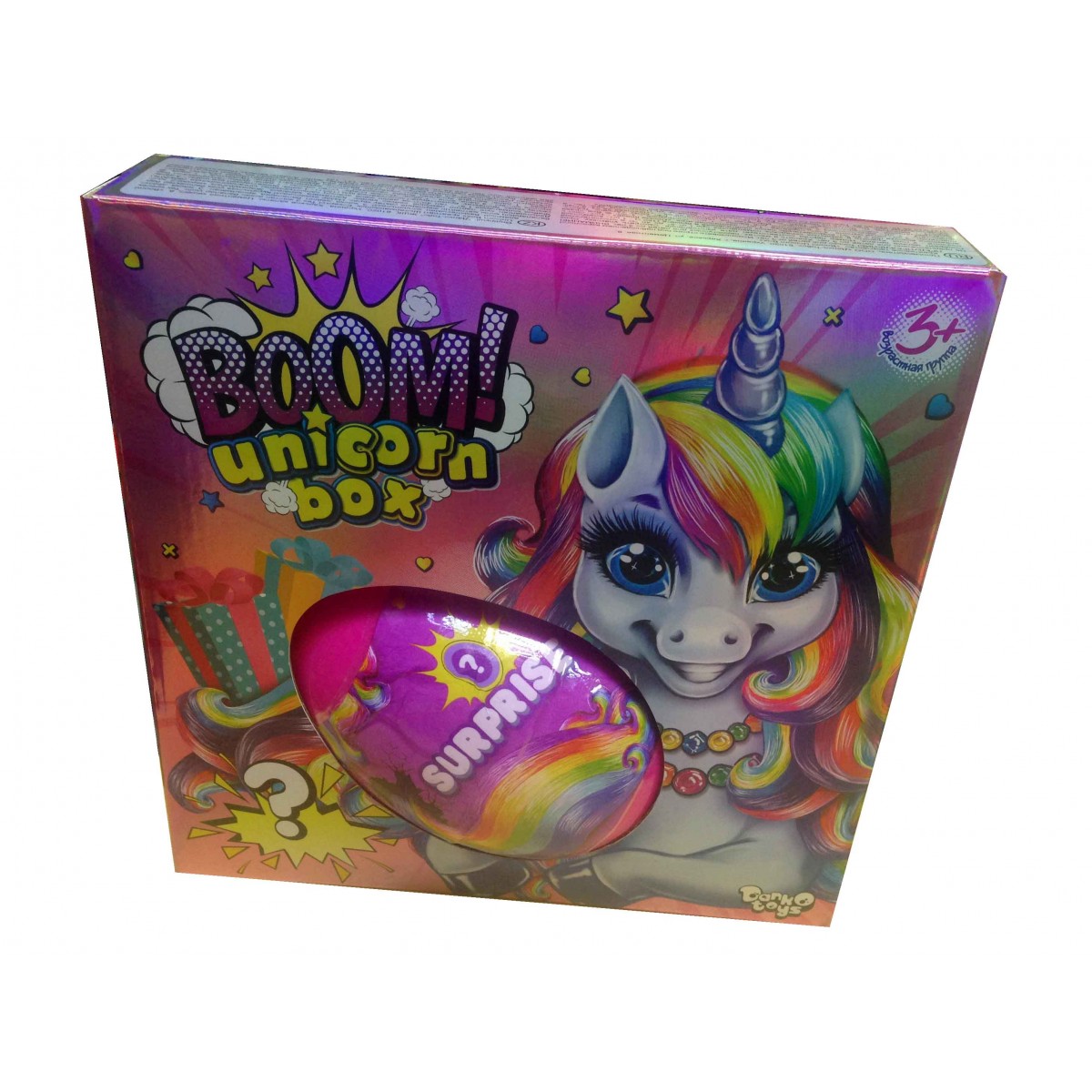 Набір креативної творчості "Boom! Unicorn Box" №BUB-01-01U(укр.)/DankoToys/(6) — фото товару | Канцелярський Сад