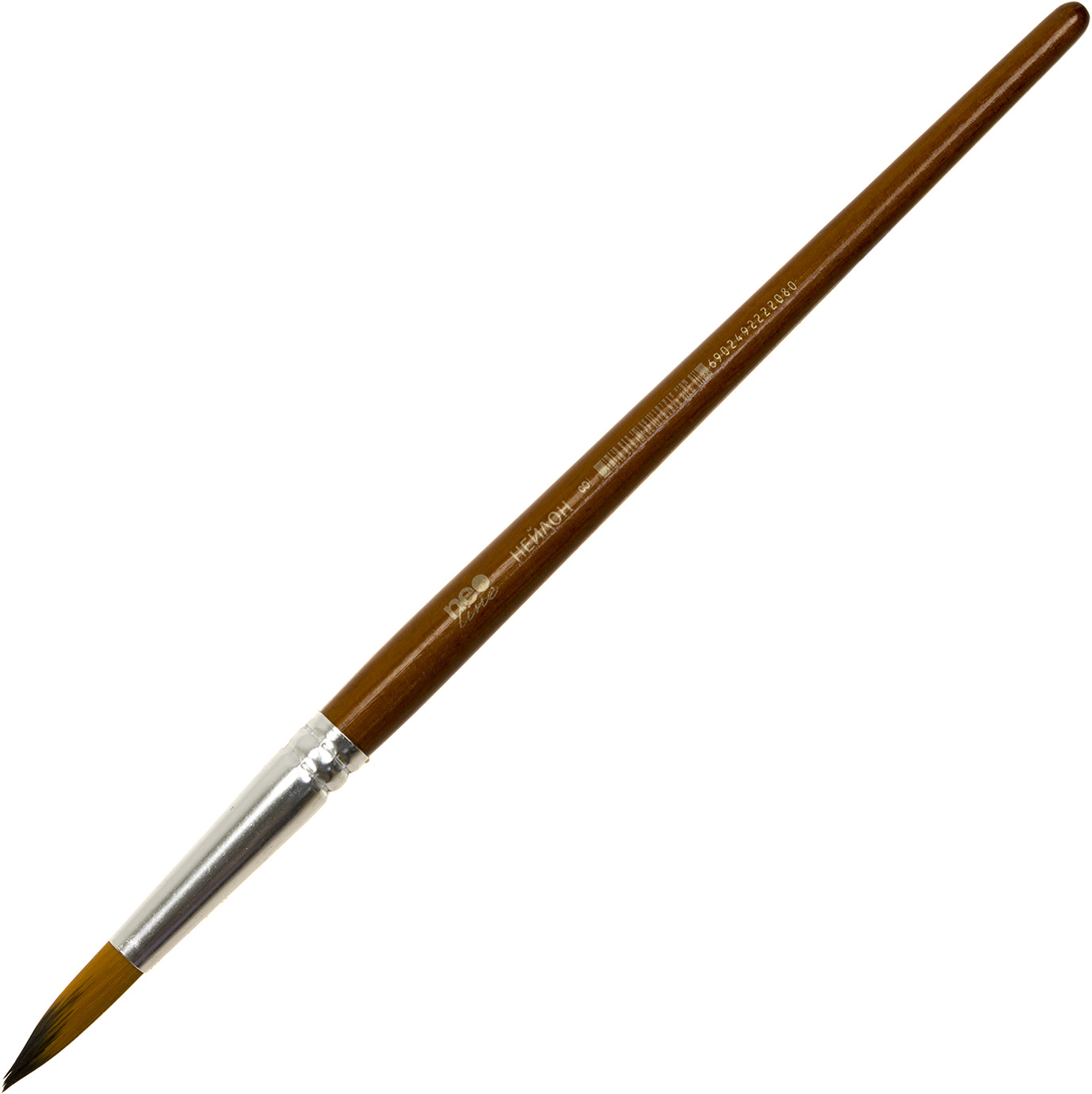 Пензлик "Neo Line" синтетика,кругла №8 №CHNR-2208(1)(50) — фото товару | Канцелярський Сад