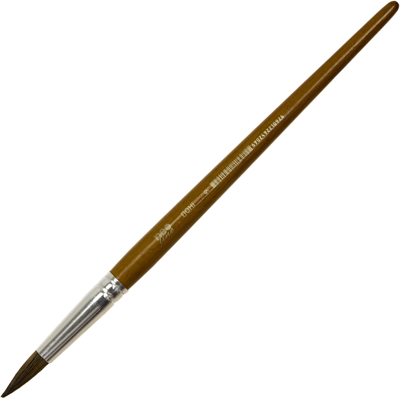 Пензлик "Neo Line" поні,кругла №9 №CHRP-2109(1)(50) — фото товару | Канцелярський Сад