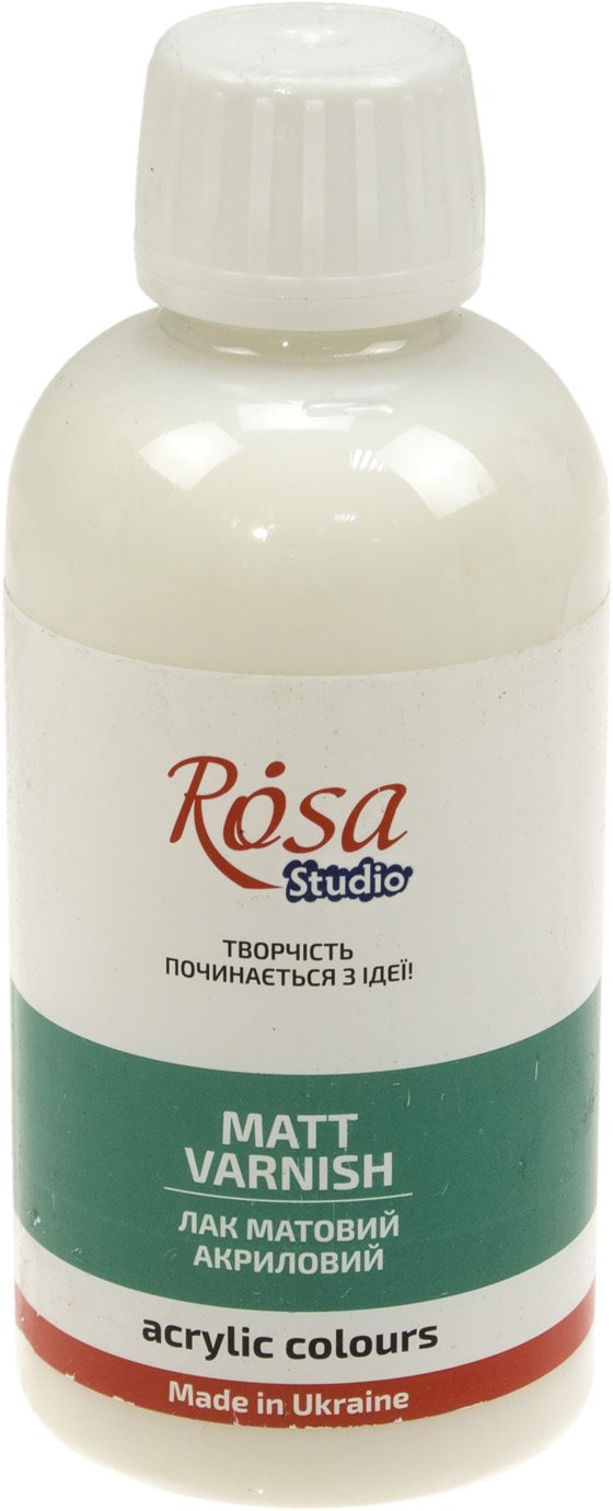 Лак акриловий матовий 250мл "Rosa Studio" №750010104(12) — фото товару | Канцелярський Сад