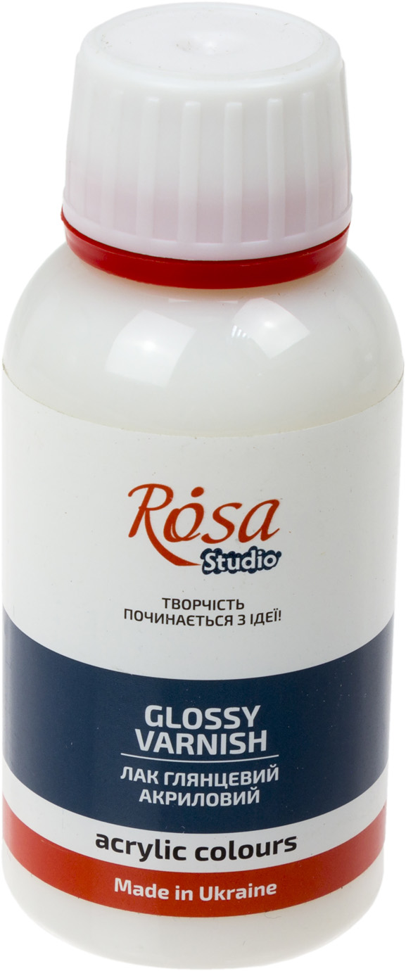 Лак акриловий глянцевий 120мл "Rosa Studio" №750010101(15) — фото товару | Канцелярський Сад
