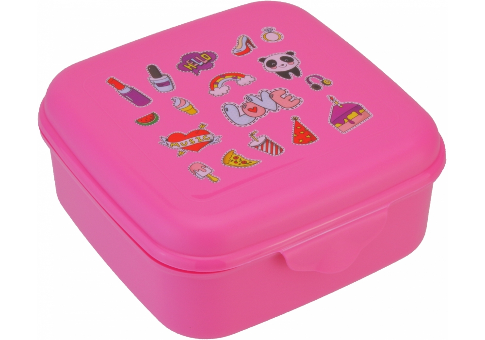 Ланч бокс пласт. "Economix" 850мл Love, рожевий №E98396(15) — фото товару | Канцелярський Сад
