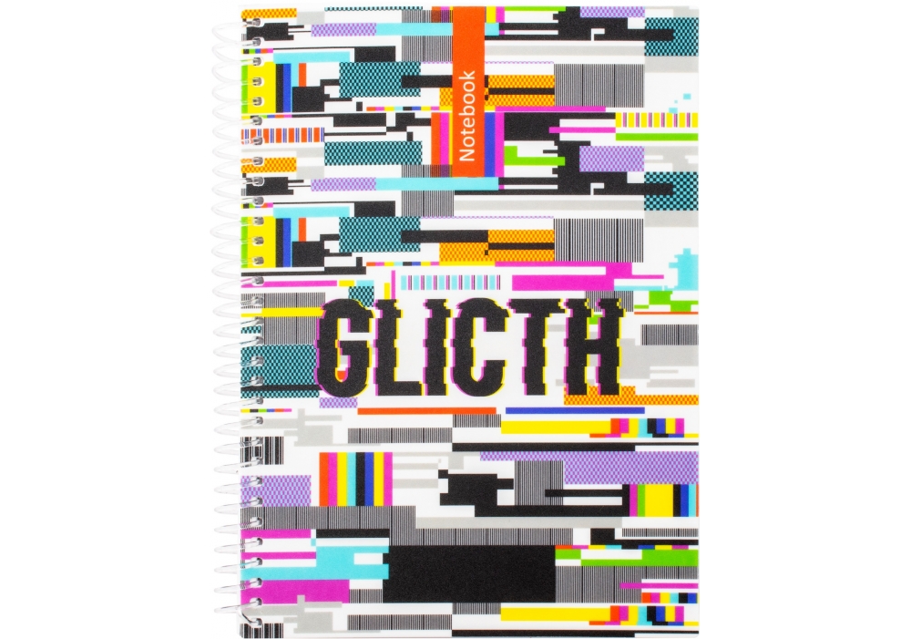 Блокнот пруж. А5 80арк. кліт. пласт. обкл. "Optima" Pattern №O20832-20(5)(50) — фото товару | Канцелярський Сад