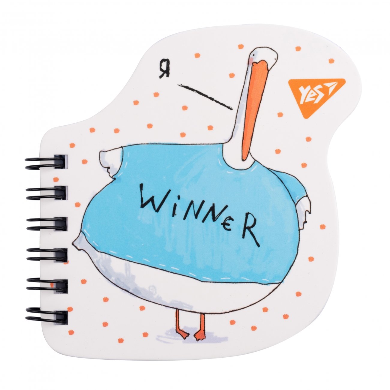 Блокнот пруж. подв. А7 24арк."Yes" "Гусь" фігурний №681812(30)(60) — фото товару | Канцелярський Сад