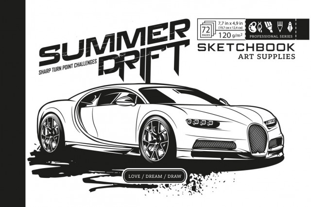 Скетчбук 36/120 А5 б/лін. картон. обкл. №7БЦ/БК288/1/21357/Мандарин/(10) — фото товару | Канцелярський Сад