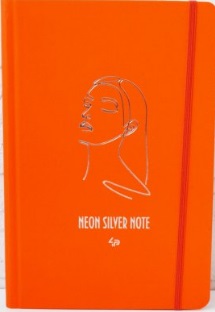Блокнот А6 80арк. кліт. "Neon silver note" orange №904501/Profiplan/(10) — фото товару | Канцелярський Сад