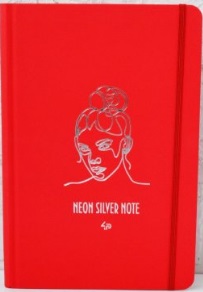 Блокнот А6 80арк. кліт. "Neon silver note" red №904518/Profiplan/(10) — фото товару | Канцелярський Сад