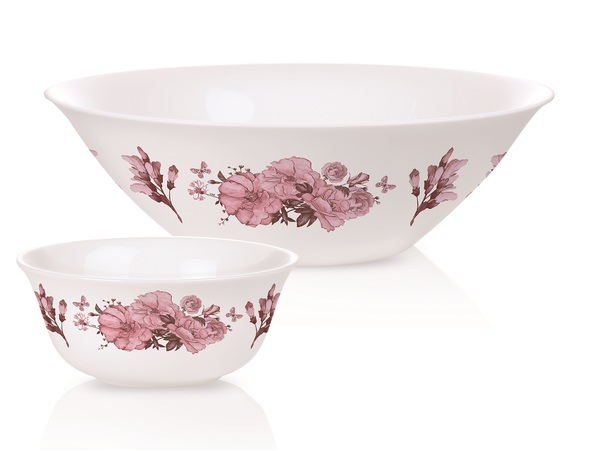 Набір салатників скло "Luminarc.Bloomzia" (7шт) 6х12см 1х27см №Q5055/62904(3) — фото товару | Канцелярський Сад