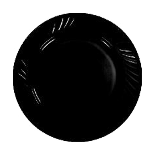 Тарілка десертна склокерам. "чорна" 7" 18см №30357/S&T/(6)(72) — фото товару | Канцелярський Сад