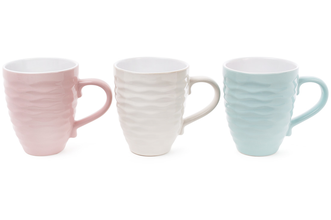 Чашка керам. 440мл "Хвилі" №593-274(12)(36)/Bonadi/(6)(36) — фото товару | Канцелярський Сад