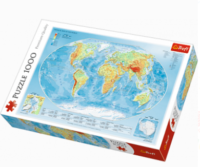 Пазли Trefl 1000ел. Карта Світу №10463(6) — фото товару | Канцелярський Сад