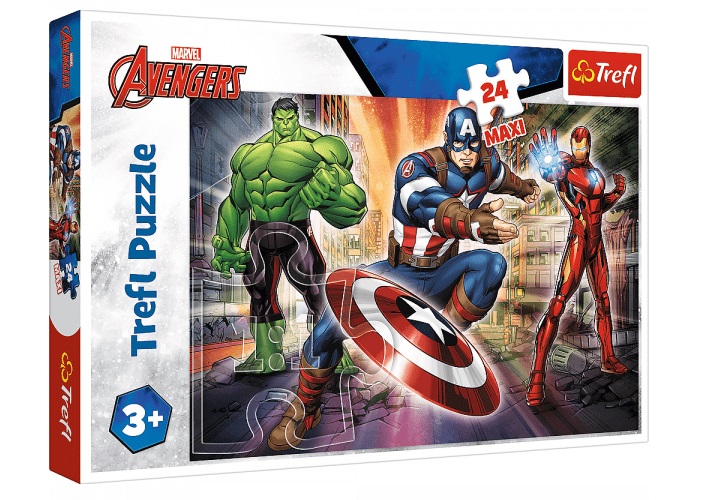 Пазли Trefl 24ел. Maxi У світі месників.Марвел №14321 — фото товару | Канцелярський Сад