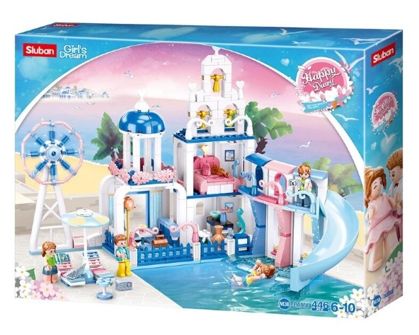 Конструктор "Sluban" Центр розваг,аквапарк,446дет.,в кор-ці,42,5х33х7см №M38-B0868(12) — фото товару | Канцелярський Сад