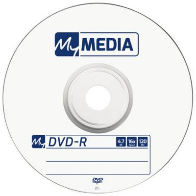 DVD-R MyMedia 16х 4.7Gb matt silver bulk(50)(300) №2003/2015 — фото товару | Канцелярський Сад