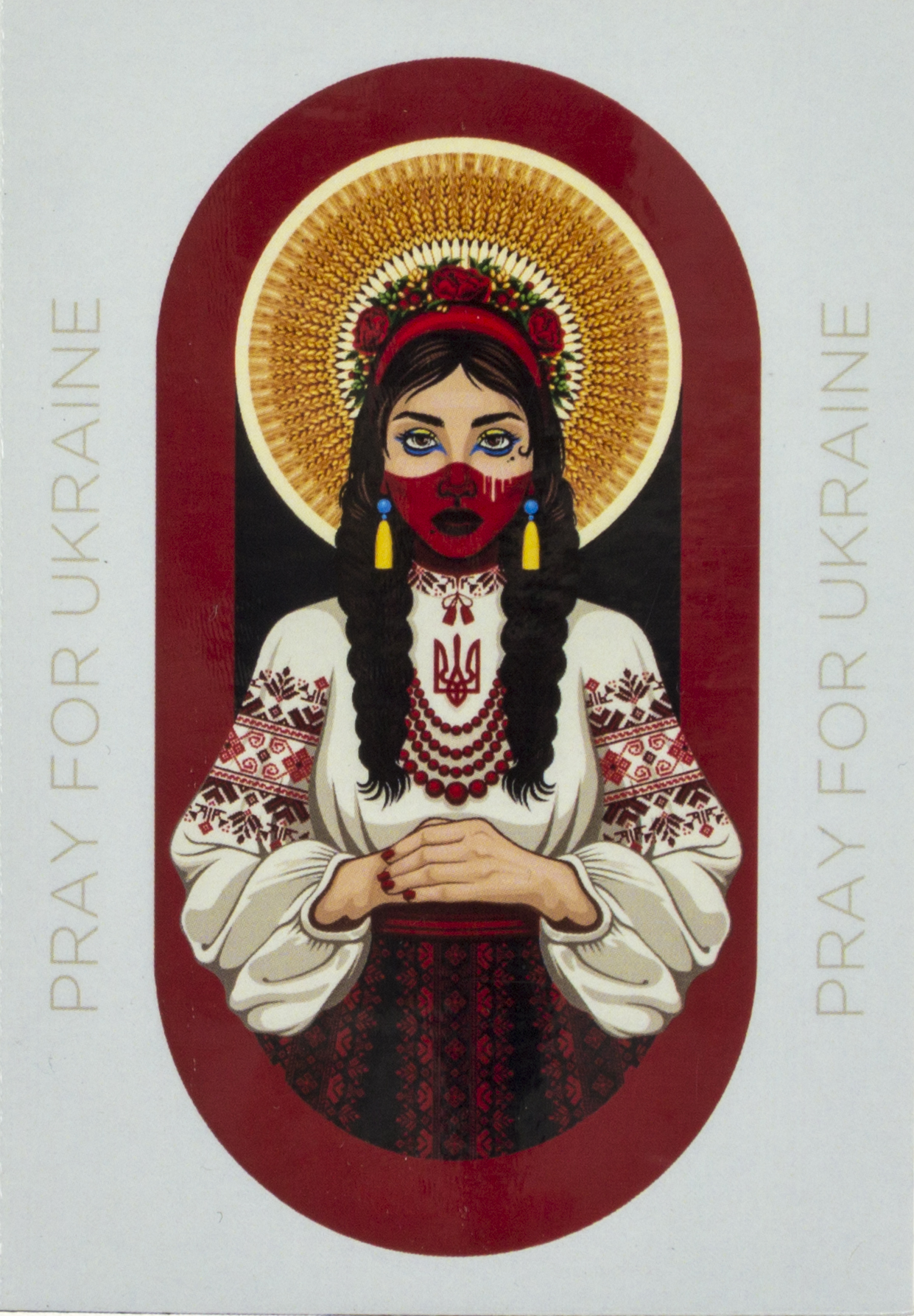 Магніт вініл "Українка" 10х7см — купити | Канцелярський Сад