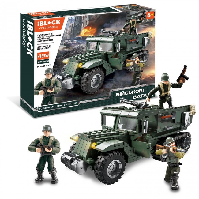 Конструктор "IBlock" Військові баталії 499дет.,в кор-ці,45х7х33см №PL-921-357(12)(24) КІ — фото товару | Канцелярський Сад