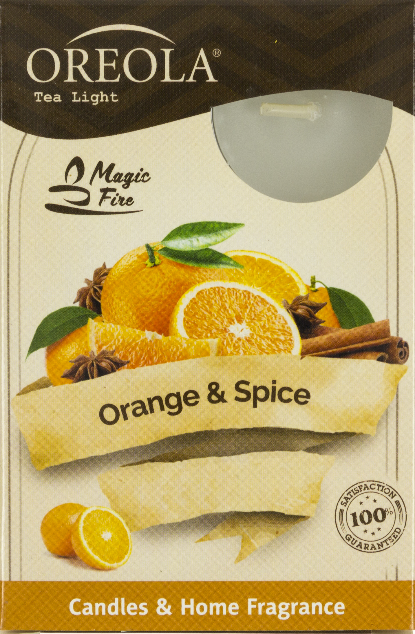 Свічка "Ореола" (6шт) Мандарин і прянощі — фото товару | Канцелярський Сад