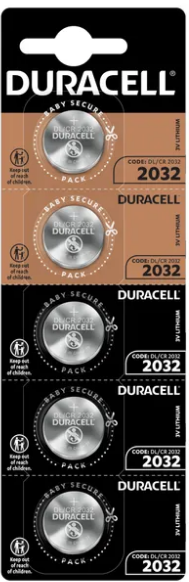 Батарейка Duracell CR2032/5bl(5)(20)(200)/1/ — купити | Канцелярський Сад
