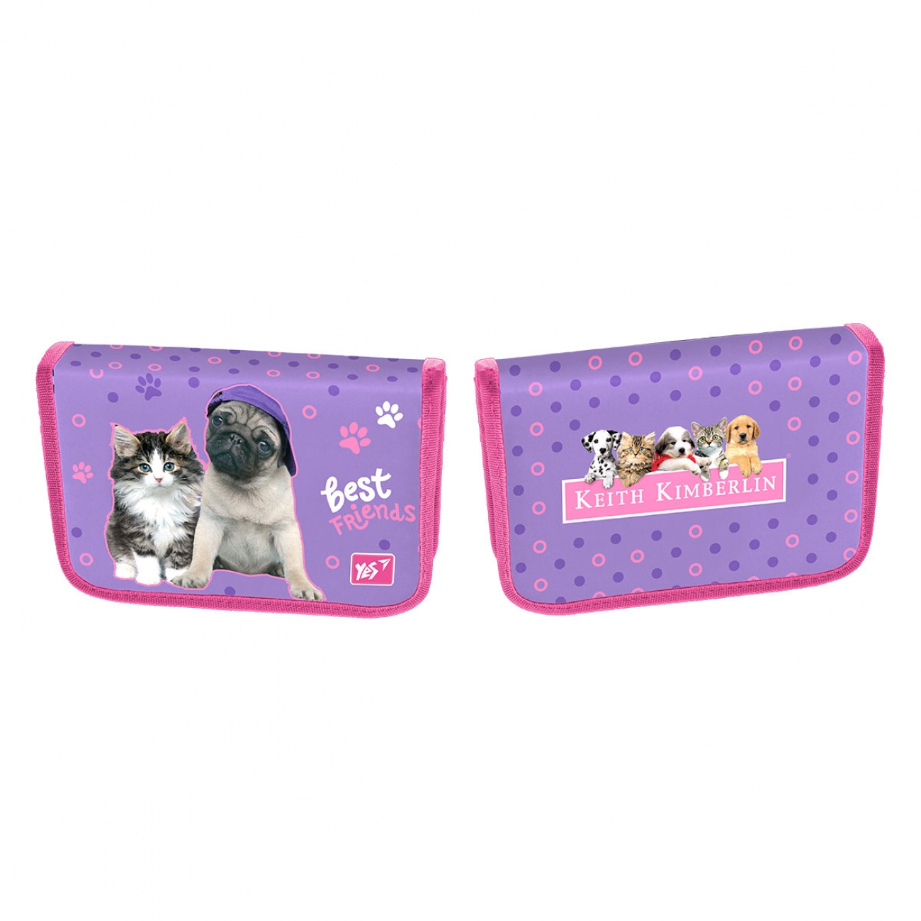 Пенал "Yes" Keith Kimberlin тв. одинар.,без клап. №HP-02/533112(48) — фото товару | Канцелярський Сад